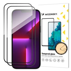 Захисне скло (2 Pack) Wozinsky Set of 2x Super Durable Full Glue with Frame Case Friendly для iPhone 14 Pro Max (9145576258200)