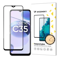 Захисне скло Wozinsky Super Tough для Realme C35 Black (9145576260685)