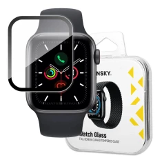 Захисне скло Wozinsky Hybrid Glass для Apple Watch 4 | 5 | 6 | SE 44 mm Black (9145576261644)