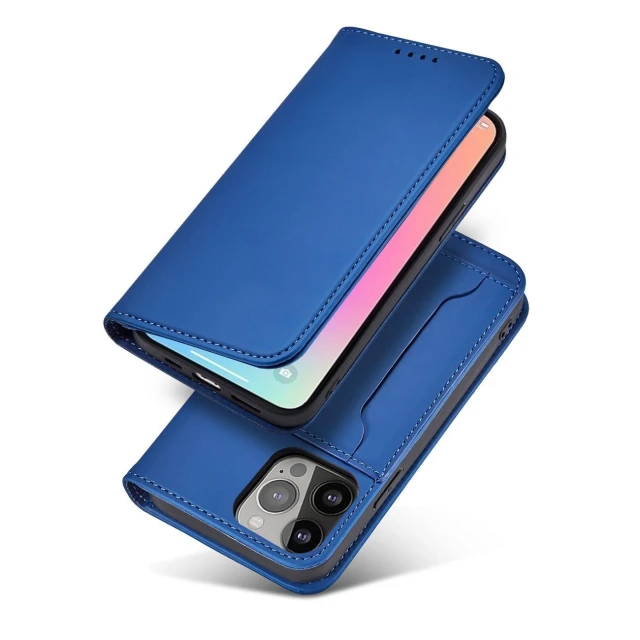 Чохол Hurtel Magnet Card Case для iPhone 14 Plus Blue (9145576263372)