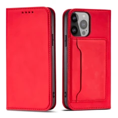 Чехол Hurtel Magnet Card Case для iPhone 14 Pro Red (9145576263426)