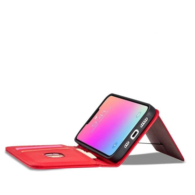 Чохол Hurtel Magnet Card Case для iPhone 14 Pro Max Red (9145576263464)