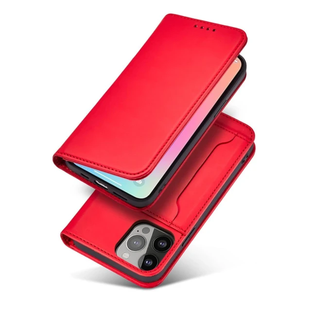 Чохол Hurtel Magnet Card Case для iPhone 14 Pro Max Red (9145576263464)