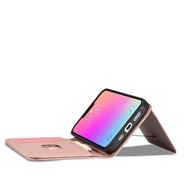 Чехол Hurtel Magnet Card Case для iPhone 14 Pro Max Pink (9145576263471)