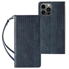 Чохол Hurtel Flip Wallet Mini Lanyard Stand для iPhone 14 Blue (9145576263532)