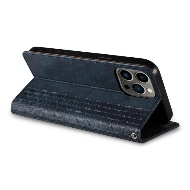 Чохол Hurtel Flip Wallet Mini Lanyard Stand для iPhone 14 Blue (9145576263532)
