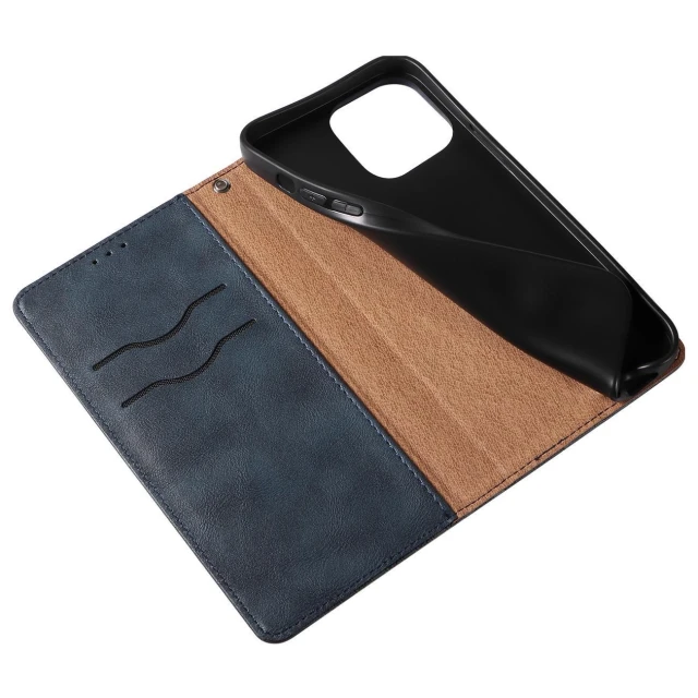 Чохол Hurtel Flip Wallet для iPhone 14 Pro Max Blue (9145576263655)