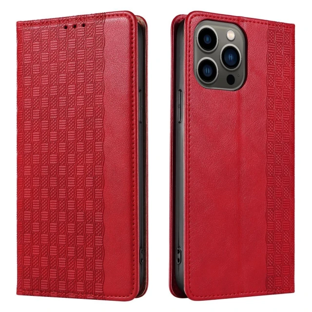 Чохол Hurtel Flip Wallet для iPhone 14 Pro Max Red (9145576263662)