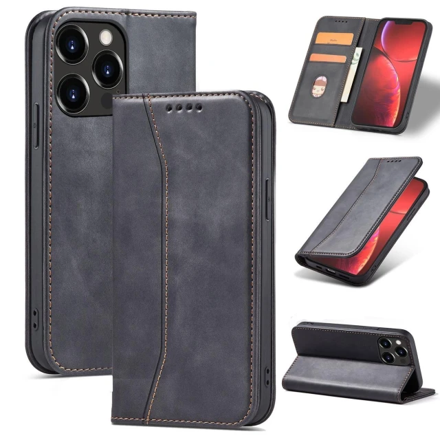 Чехол Hurtel Magnet Fancy Case для iPhone 14 Black (9145576263723)
