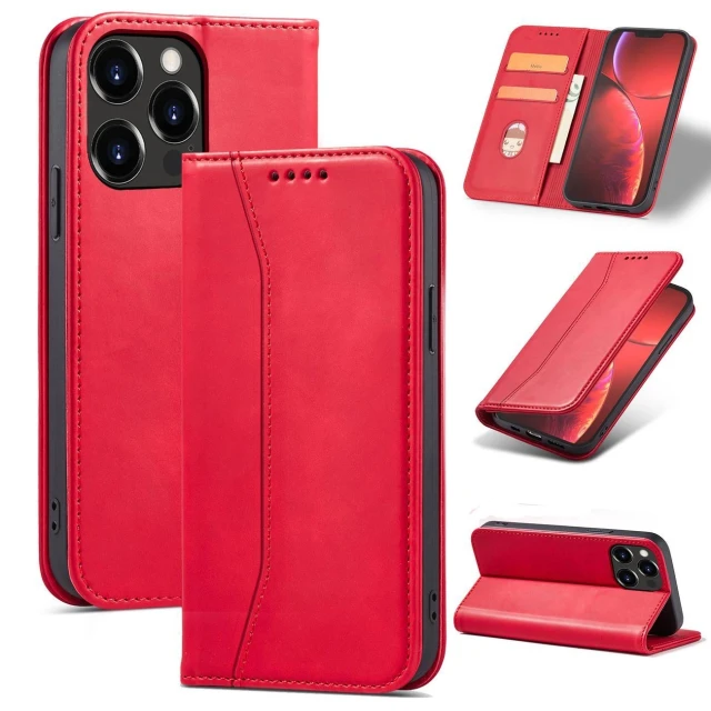 Чохол Hurtel Magnet Fancy для iPhone 14 Pro Max Red (9145576263839)