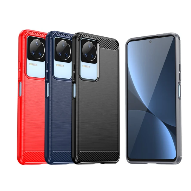 Чохол HRT Carbon Case для Xiaomi Poco F4 5G Black (9145576264348)