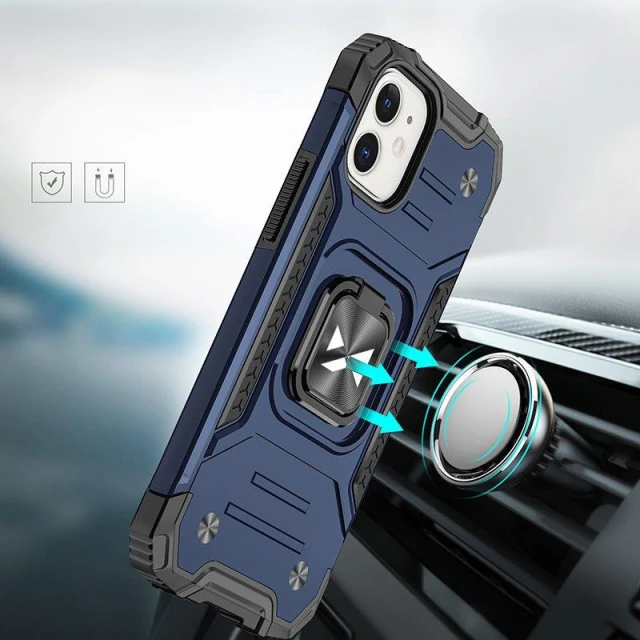 Чехол Wozinsky Ring Armor для iPhone 14 Plus Blue (9145576265512)