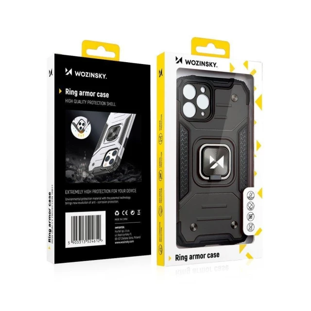 Чехол Wozinsky Ring Armor для iPhone 14 Pro Max Black (9145576265598)