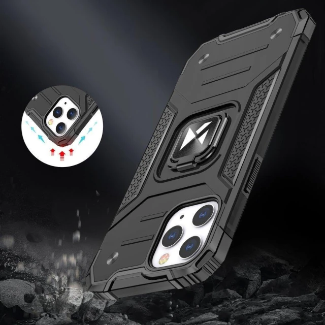 Чехол Wozinsky Ring Armor для Phone 14 Pro Max Silver (9145576265635)