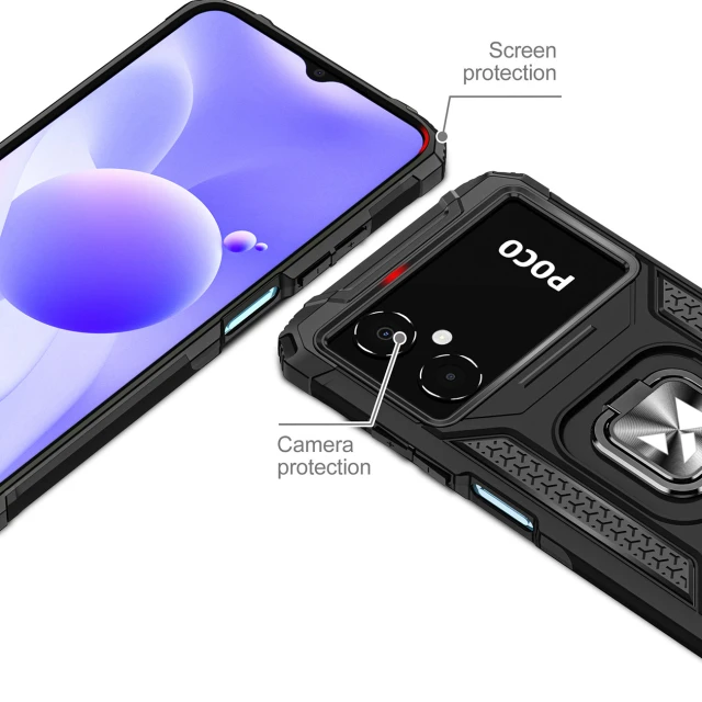 Чохол Wozinsky Ring Armor для Samsung Galaxy A03 Black (9145576265703)