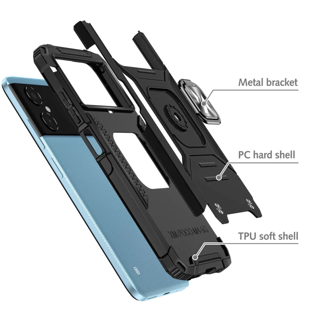 Чохол Wozinsky Ring Armor для Samsung Galaxy A03 Black (9145576265703)
