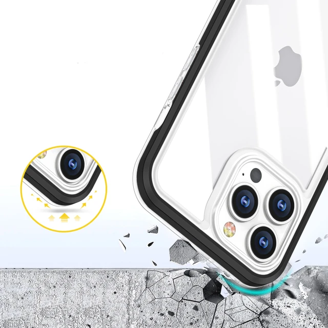 Чехол HRT Clear 3in1 Case для Samsung Galaxy A03 Red (9145576265956)