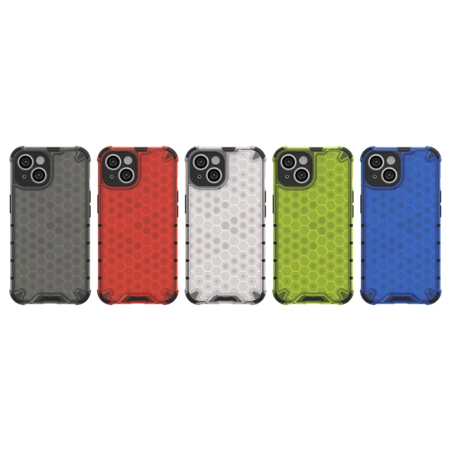 Чохол Hurtel Honeycomb для iPhone 14 Clear (9145576266106)