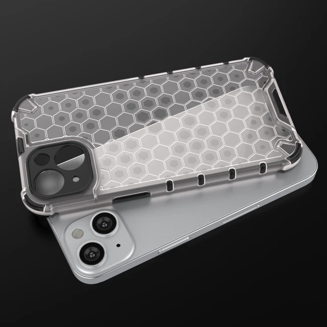 Чохол Hurtel Honeycomb для iPhone 14 Clear (9145576266106)