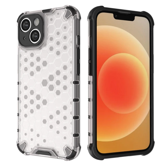 Чохол Hurtel Honeycomb для iPhone 14 Plus Clear (9145576266137)