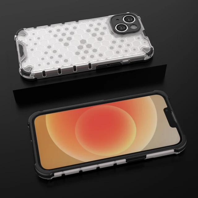 Чохол Hurtel Honeycomb для iPhone 14 Plus Clear (9145576266137)
