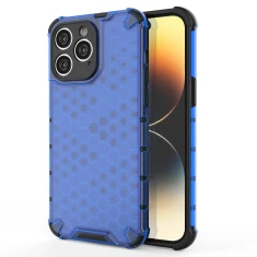 Чохол Hurtel Honeycomb для iPhone 14 Pro Blue (9145576266151)