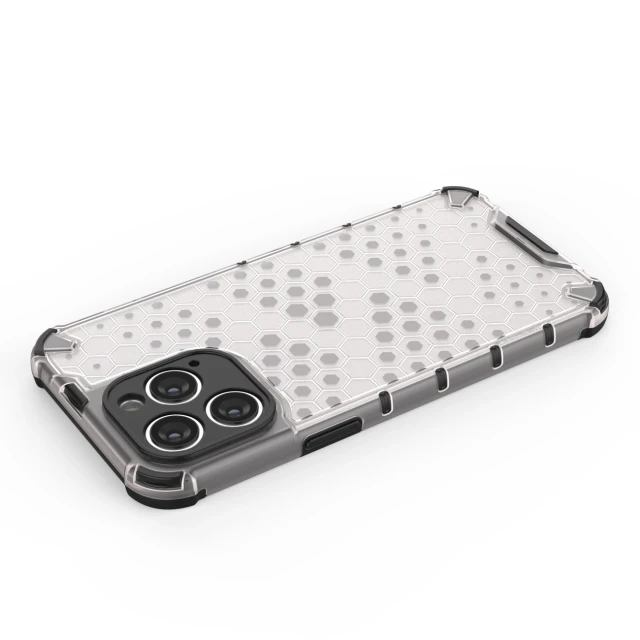 Чохол Hurtel Honeycomb для iPhone 14 Pro Blue (9145576266151)