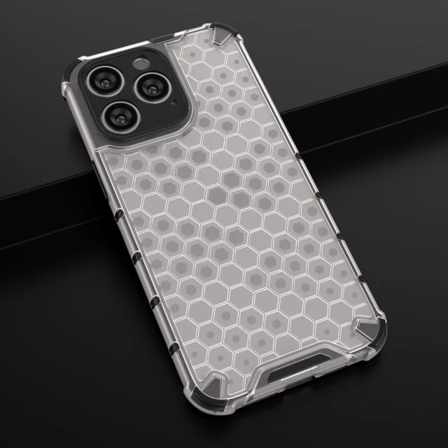 Чохол Hurtel Honeycomb для iPhone 14 Pro Blue (9145576266151)