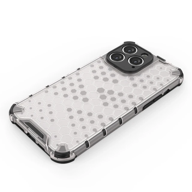 Чохол Hurtel Honeycomb для iPhone 14 Pro Blue (9145576266151)