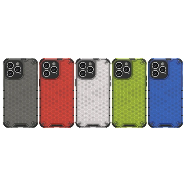 Чохол Hurtel Honeycomb для iPhone 14 Pro Max Black (9145576266175)