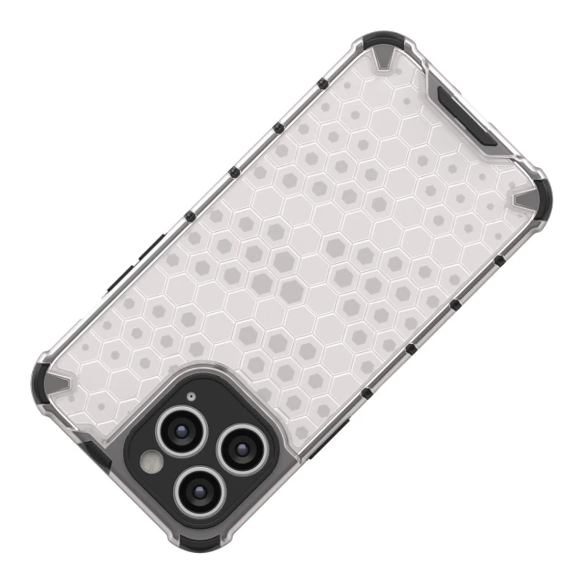 Чохол Hurtel Honeycomb для iPhone 14 Pro Max Black (9145576266175)