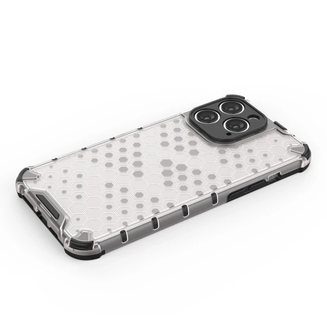 Чохол Hurtel Honeycomb для iPhone 14 Pro Max Clear (9145576266199)