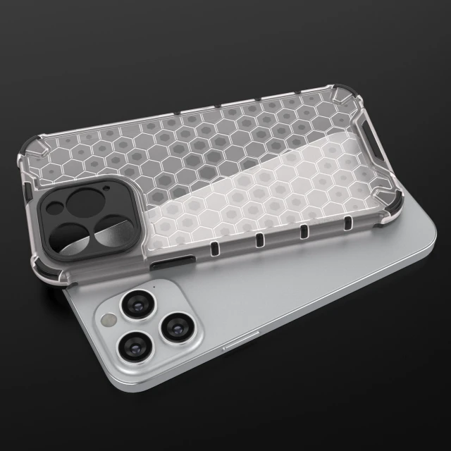 Чохол Hurtel Honeycomb для iPhone 14 Pro Max Clear (9145576266199)