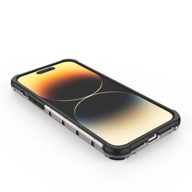 Чохол Hurtel Honeycomb для iPhone 14 Pro Max Clear (9145576266199)