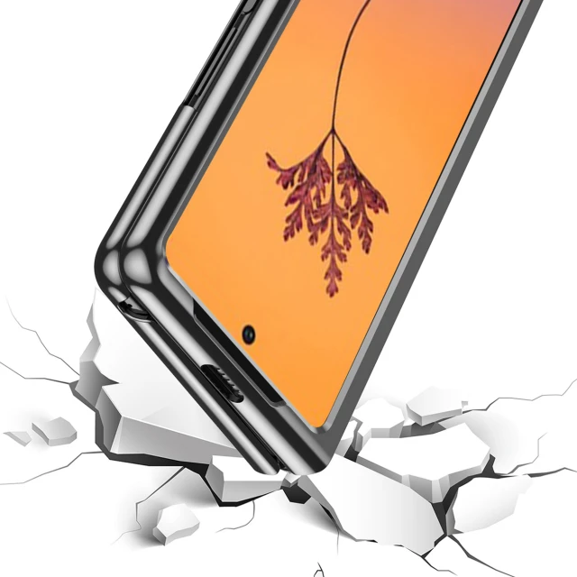Чехол HRT Plating Case для Samsung Galaxy Fold4 (F936) Black (9145576266960)
