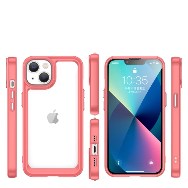 Чехол Hurtel Outer Space Case для iPhone 14 Red (9145576267028)