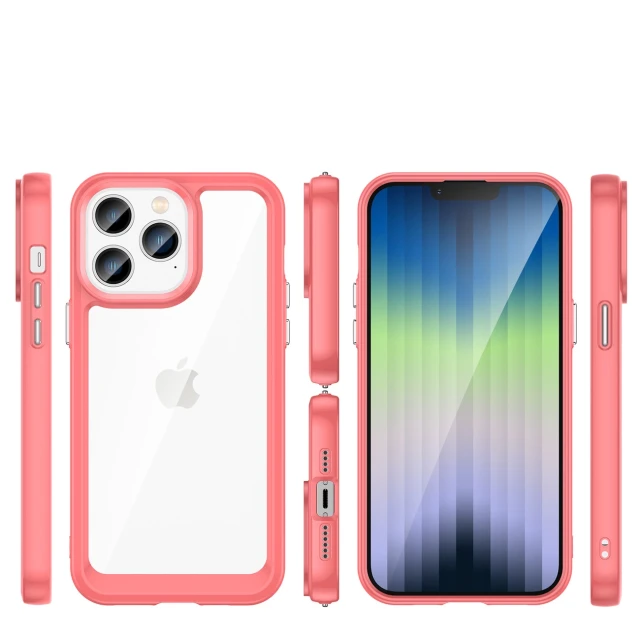 Чохол Hurtel Outer Space Case для iPhone 14 Pro Max Red (9145576267172)