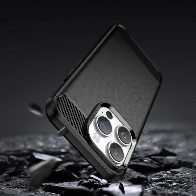 Чохол Hurtel Carbon Case для iPhone 14 Pro Black (9145576267240)