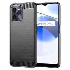 Чохол HRT Carbon Case для Realme C35 Black (9145576267639)