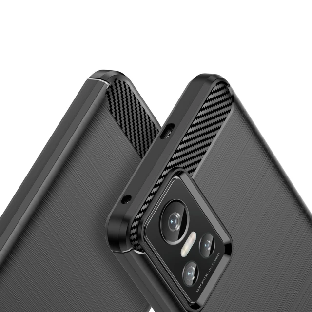 Чохол Hurtel Carbon Case для OPPO Realme GT Neo3 Black (9145576267646)