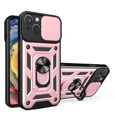 Чохол Hurtel Hybrid Armor Camshield для iPhone 14 Plus Pink (9145576267875)