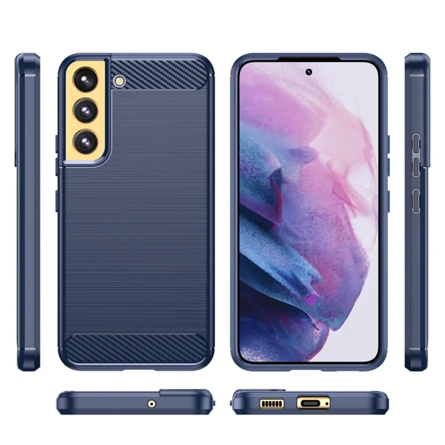 Чохол HRT Carbon Case для Samsung Galaxy S23 Plus Blue (9145576268544)