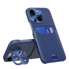 Чохол Hurtel Leather Stand Case для iPhone 14 Plus Blue (9145576269688)