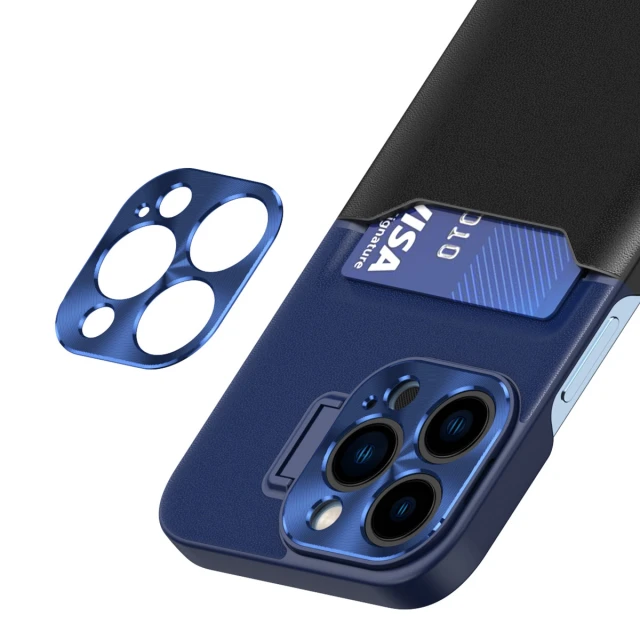 Чохол Hurtel Leather Stand Case для iPhone 14 Plus Blue (9145576269688)