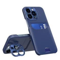 Чохол Hurtel Leather Stand Case для iPhone 14 Pro Blue (9145576269718)