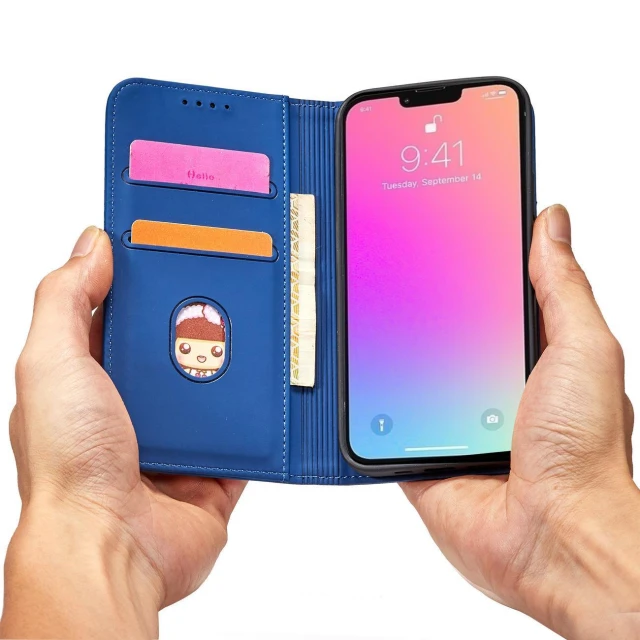 Чохол-книжка HRT Magnet Card Case для Samsung Galaxy S23 Ultra Blue (9145576271124)