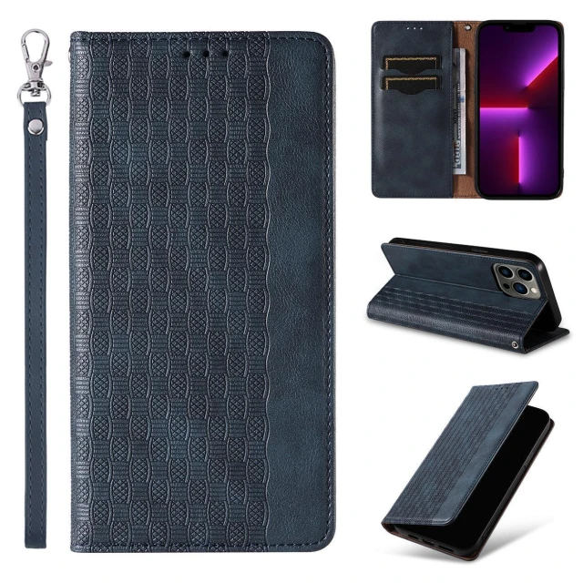 Чохол-книжка HRT Magnet Strap Case для Samsung Galaxy S23 Ultra Blue (9145576271322)