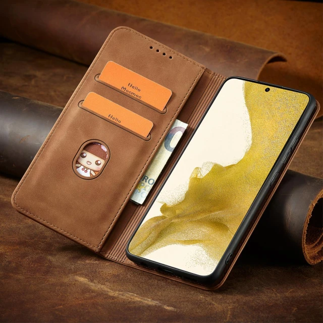 Чохол-книжка HRT Magnet Fancy Case для Samsung Galaxy S23 Plus Brown (9145576271506)