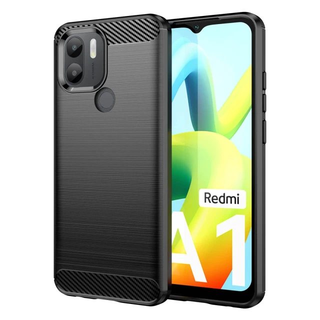 Чохол Hurtel Carbon Case для Xiaomi Redmi A1 Plus Black (9145576271773)