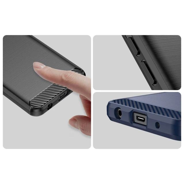 Чохол Hurtel Carbon Case для Xiaomi Redmi A1 Plus Black (9145576271773)